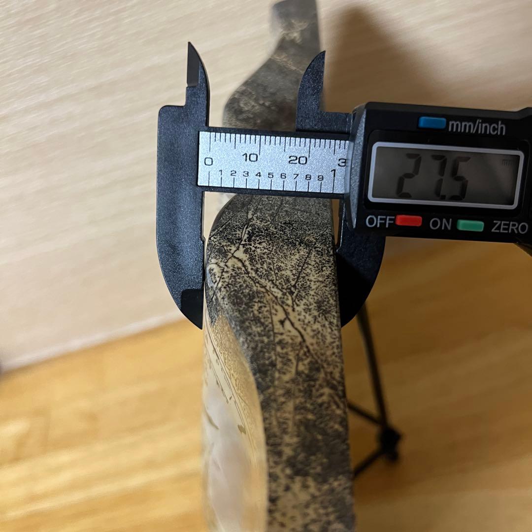 ⬛︎【１点物】ピクチャージャスパー 天然石 ブックスタイル 自然風景模様　台座付