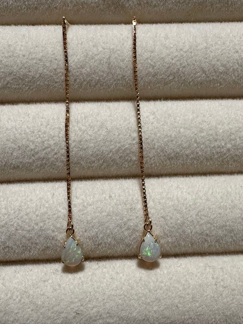 k18 オパールピアス（両耳）