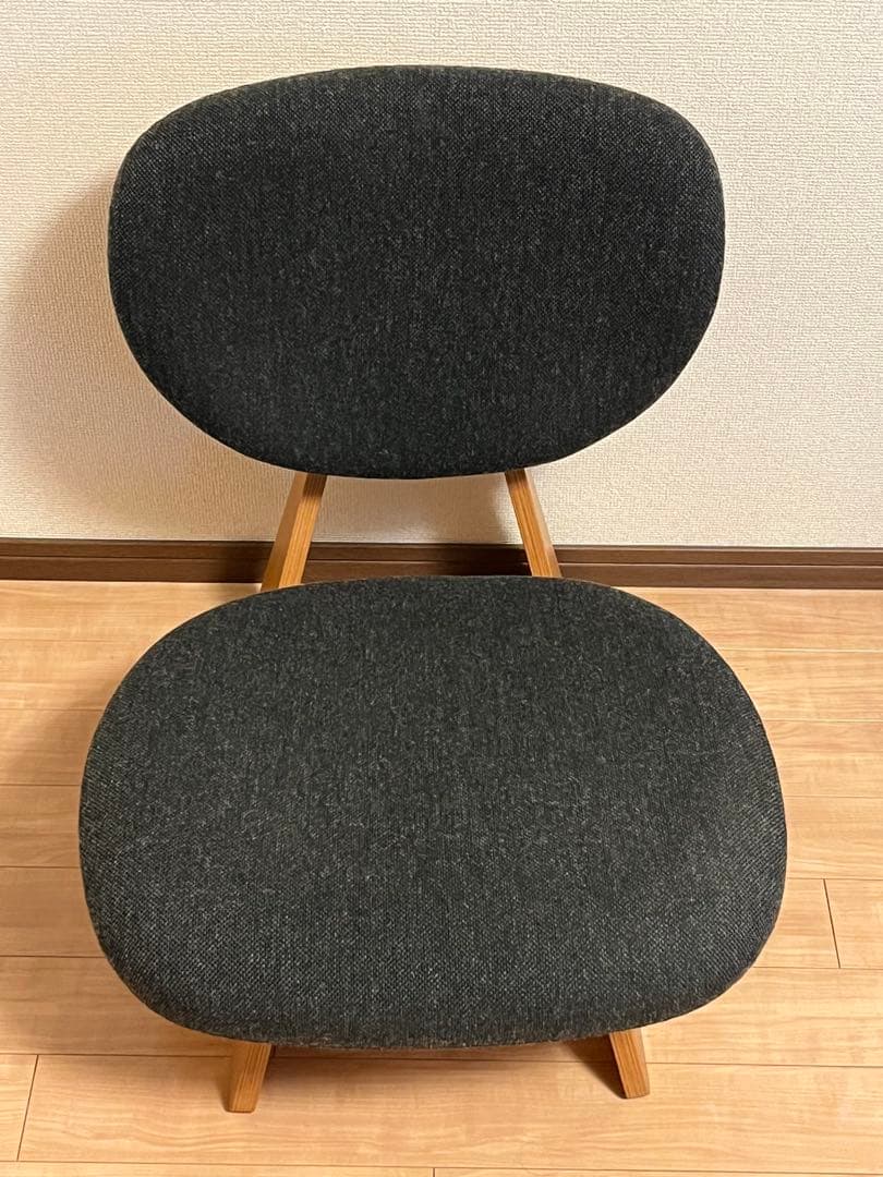 天童木工 低座イス（チャコールグレー）