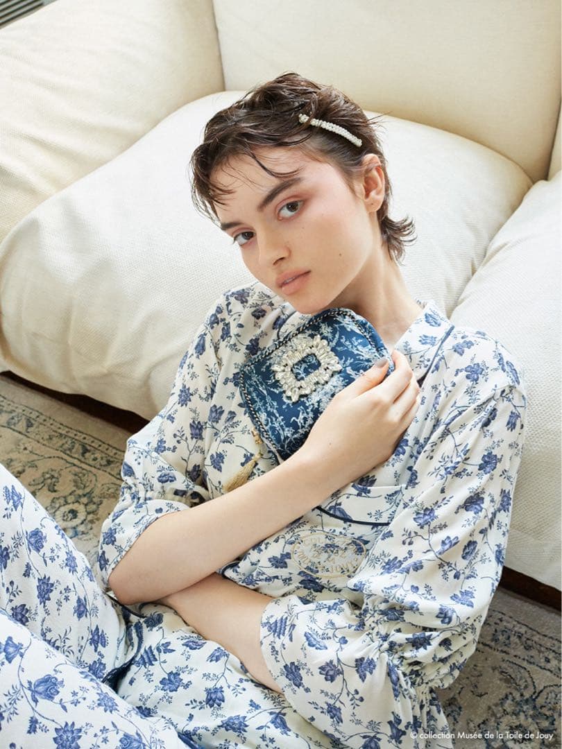 Musee de la Toile de Jouy 開襟シャツ　ロングパンツ