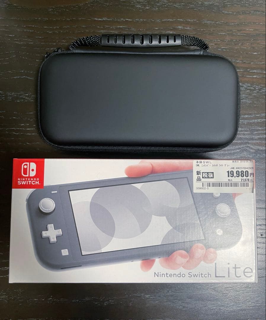 Nintendo switch Lite グレー　本体 充電器 ケース3点セット