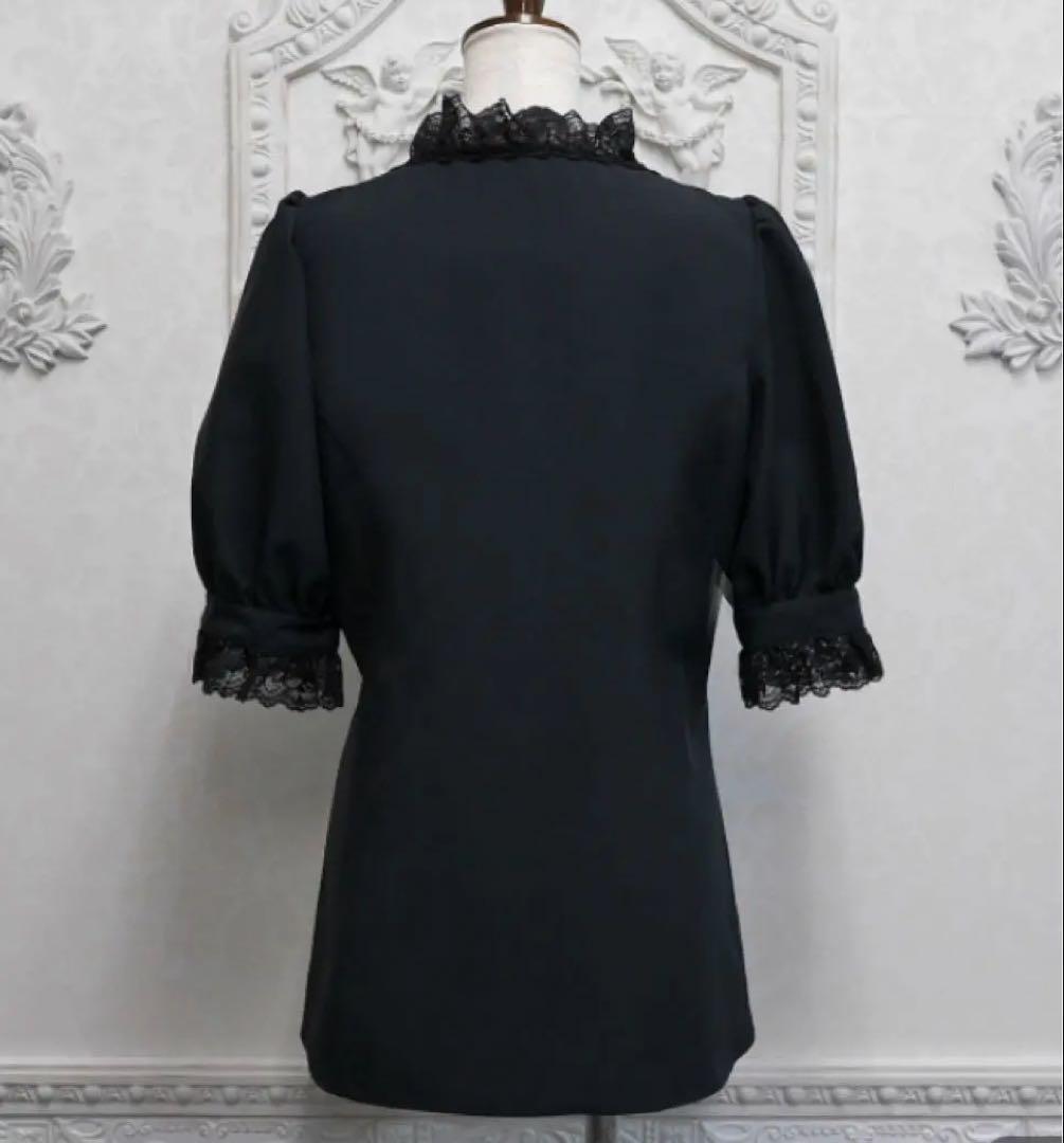 MIHO MATSUDAミホマツダ ブラウス ヴィズ ブラック Ｌサイズ