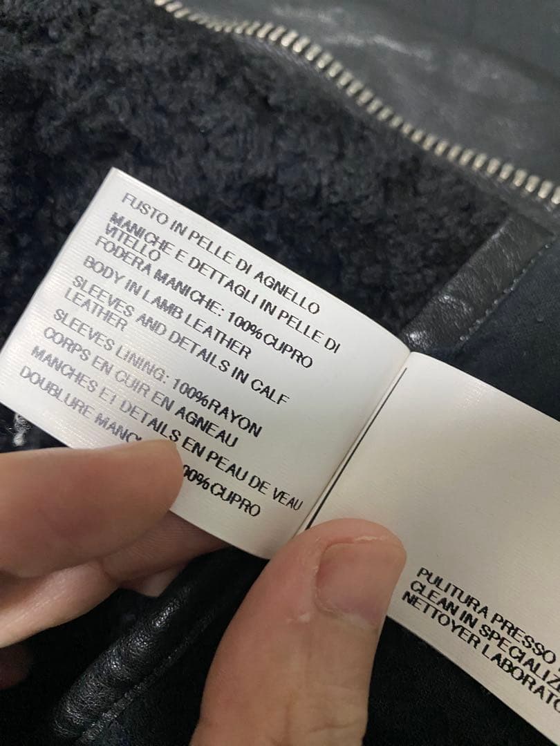 ジャケット・アウター Rick Owens mouton leather jacket drkshdw