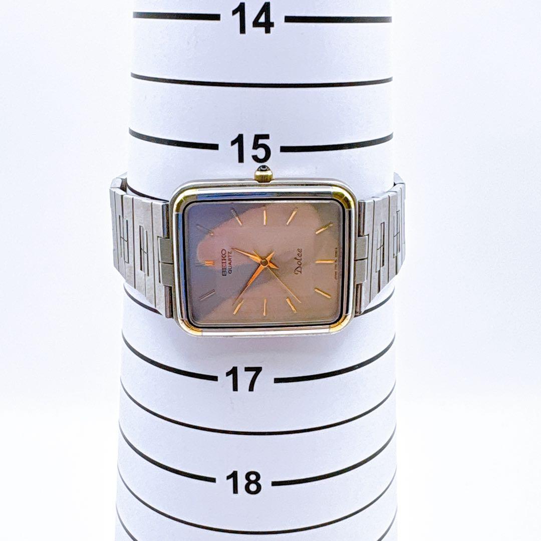 稼働品 SEIKO Dolce クォーツ 腕時計 ドレス シルバー ゴールド