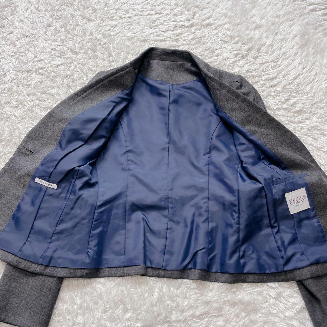 アンカーウーマン パーソンズ パンツ スーツ セットアップ ストレッチ