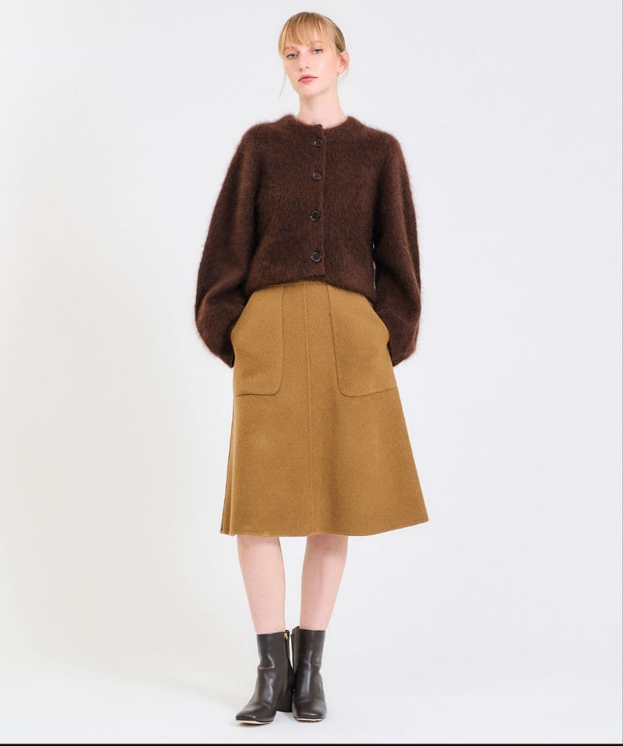 ESTNATION　パッチポケットリバースカート　ブラック　サイズ36