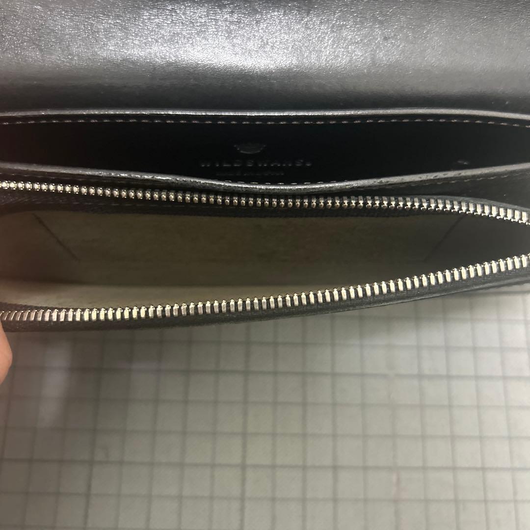 WILDSWANS 黒 レザー 長財布