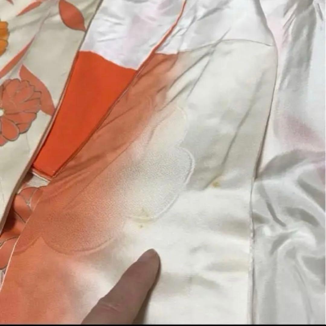 m*i様 振袖・長襦袢セット 長袖　成人式に　女物　仕立て上がり　正絹　花柄