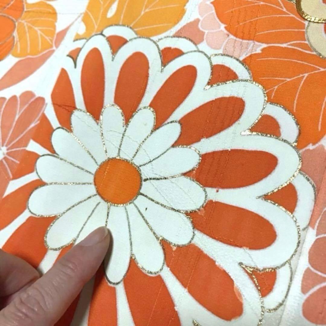 m*i様 振袖・長襦袢セット 長袖　成人式に　女物　仕立て上がり　正絹　花柄