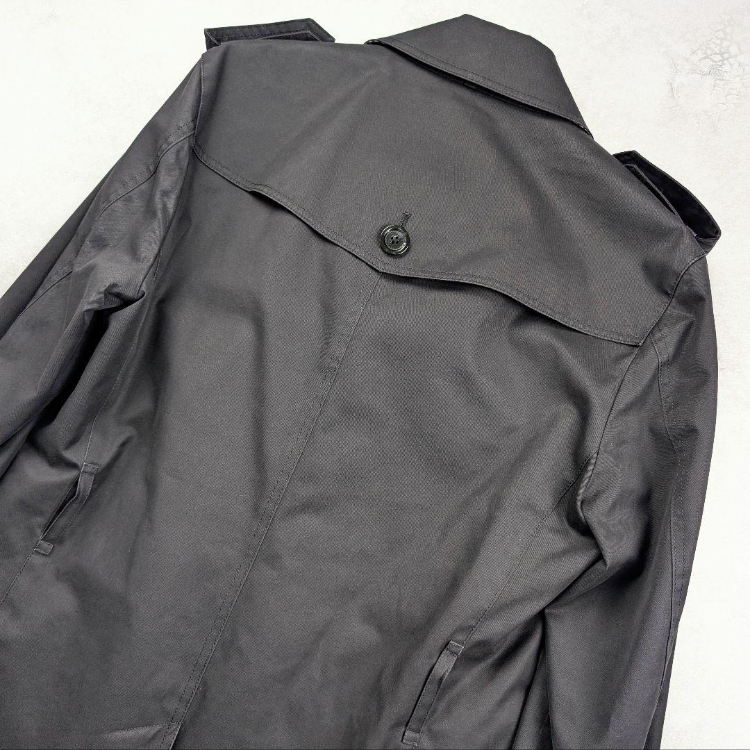 バーバリーブラックレーベル トレンチコート チェックライナー付き ブラック M