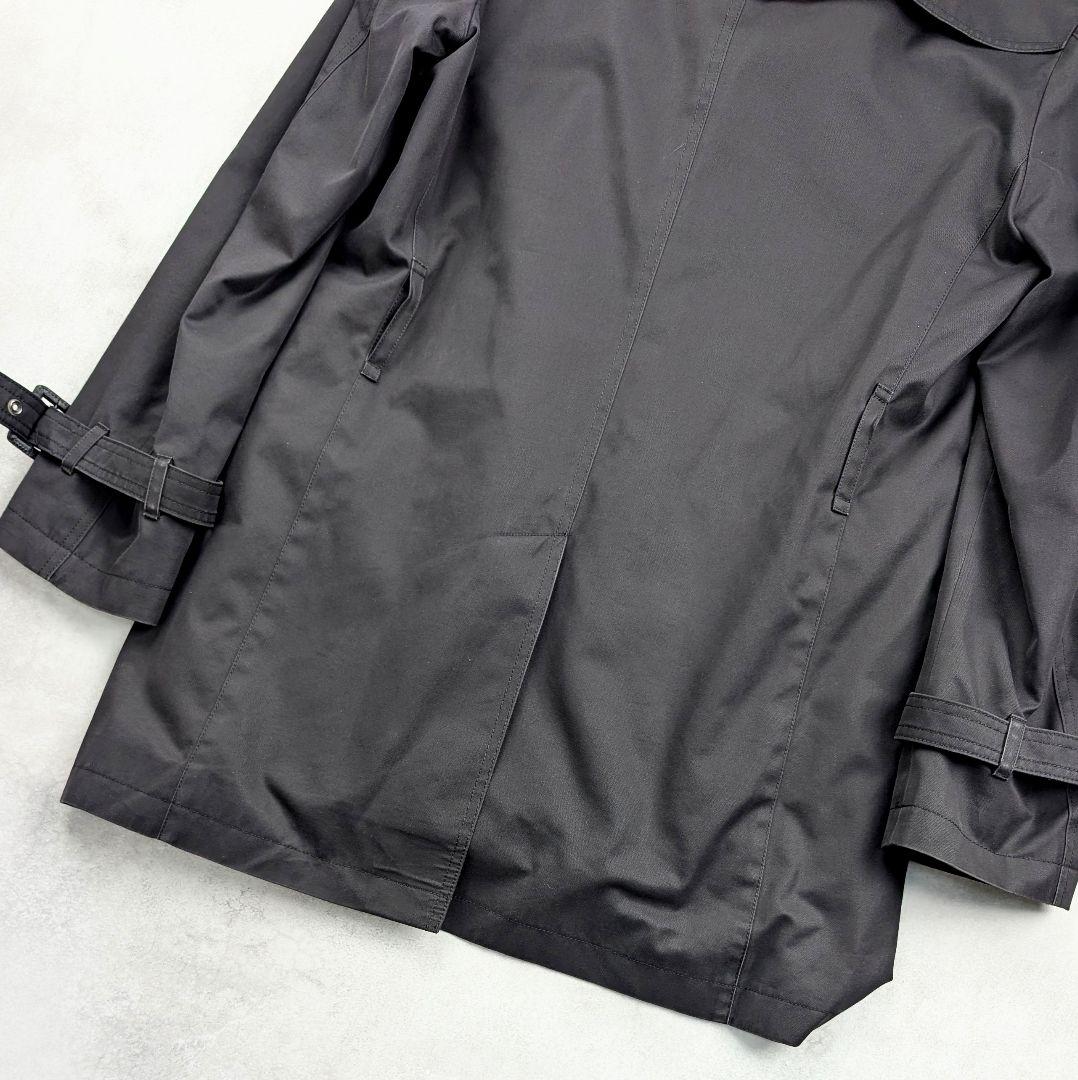 バーバリーブラックレーベル トレンチコート チェックライナー付き ブラック M