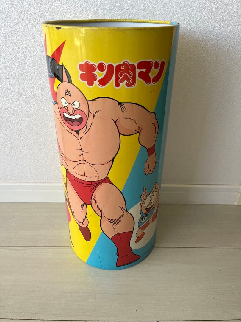 激レア　キン肉マン　ゴミ箱　ごみ箱　ダストボックス　約40年前　昭和