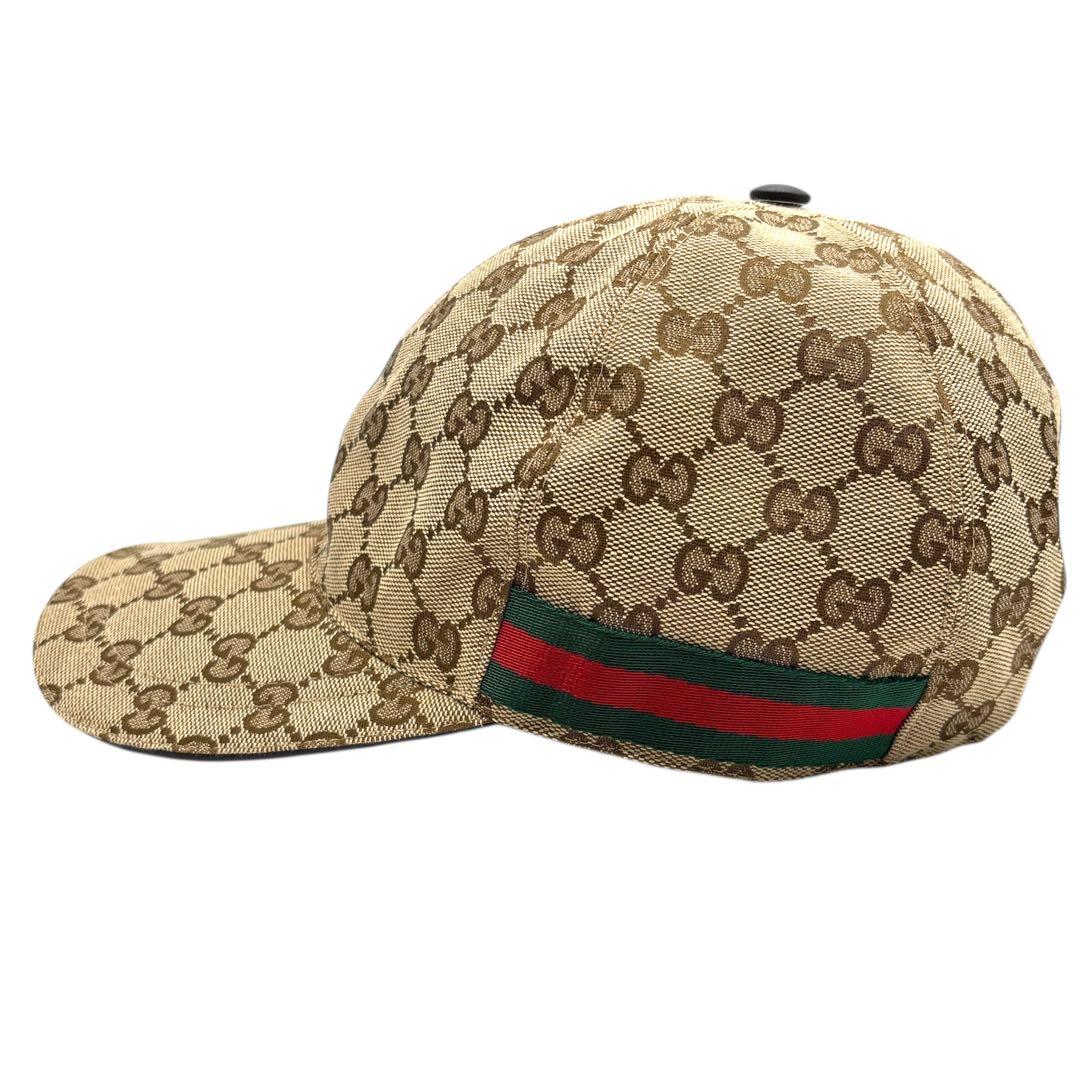 【美品】GUCCI グッチ ベースボールキャップ GG シェリーライン パターン