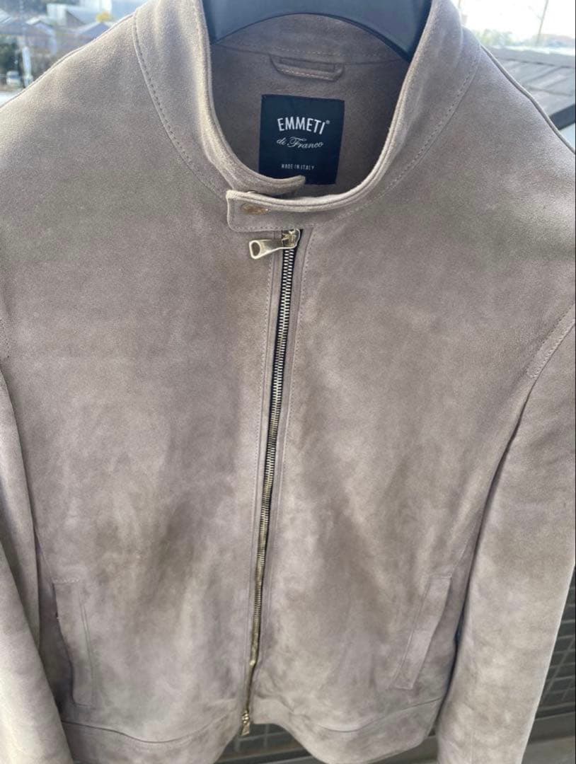 EMMETTI エンメティJURIスエード ライダース(サイズ46)