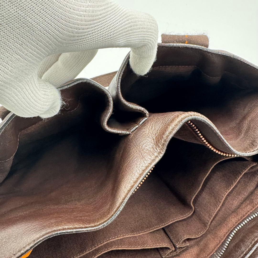 エルメス キャラバンオリゾンタルPM ヴォーデルマ レザー トートバッグ 肩掛け