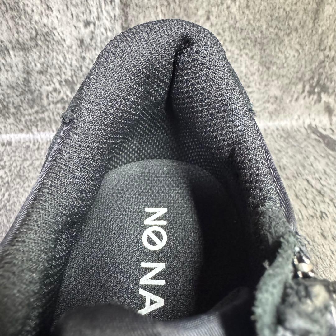 【新品未使用】ノーネーム ウェッジソール スニーカー 38 ブラック スエード