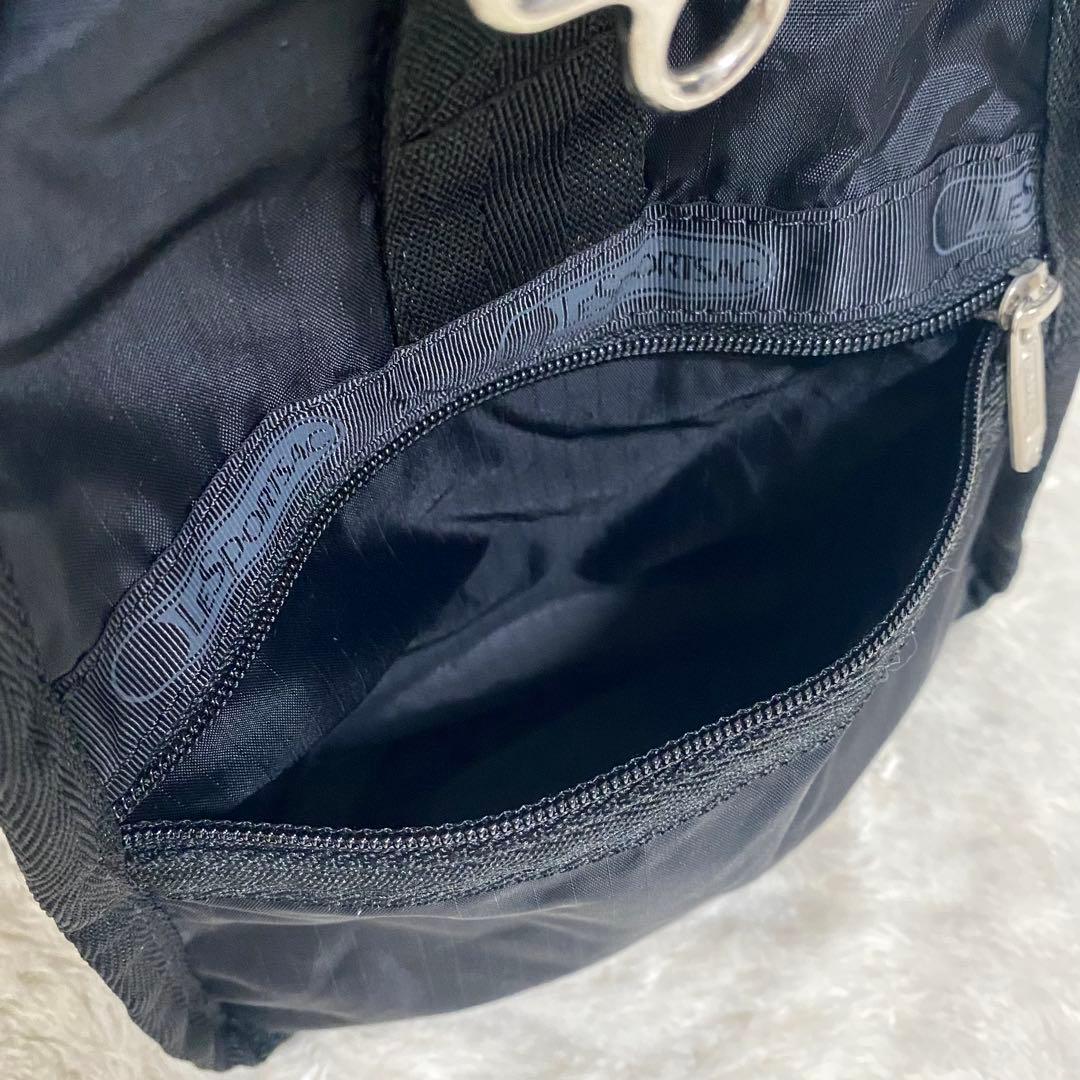 レスポートサック ミディアム ウィークエンダー ボストンバッグ 黒 ロゴテープ