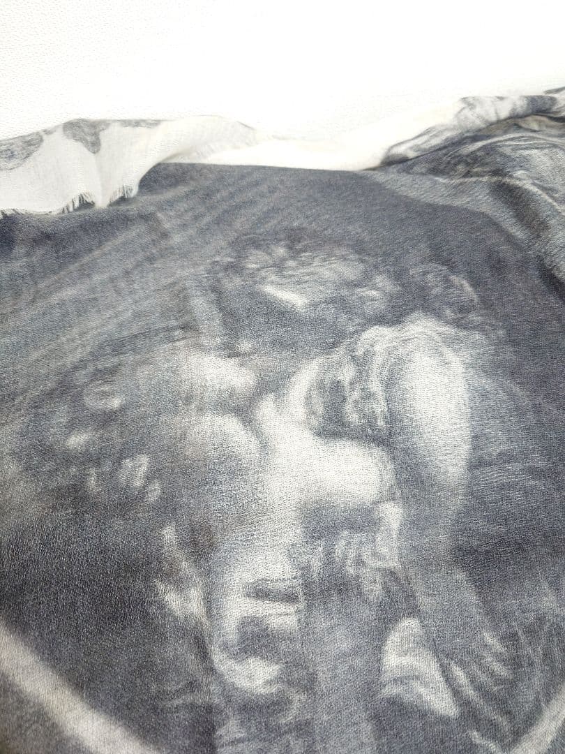 ファリエロ サルティ　Faliero Sarti　ストール　絵画　カシミヤ100