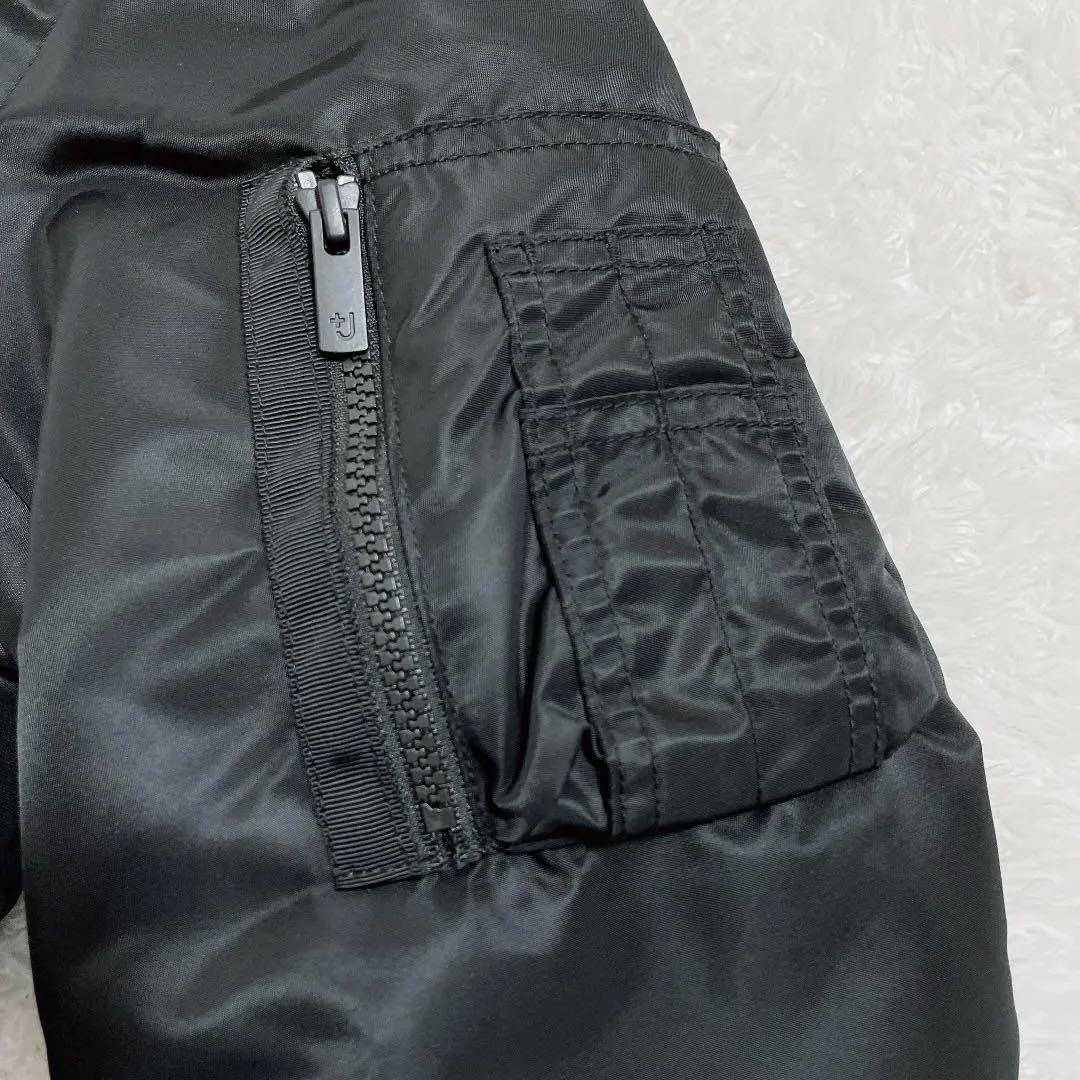 【美品】ユニクロ +J ハイブリッドダウンオーバーサイズMA-1ブルゾン XL