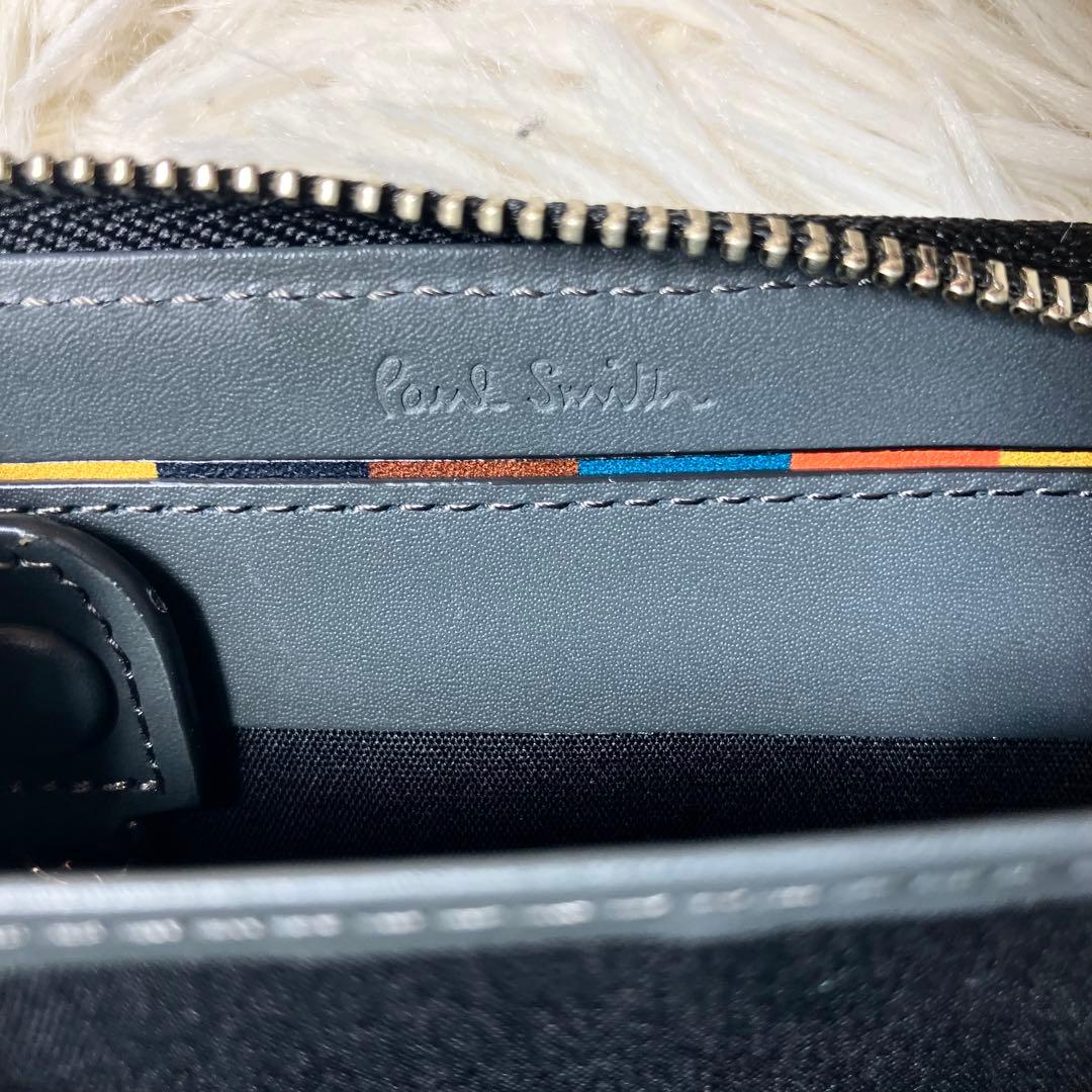 【未使用品】ポールスミス ケース マルチカラー 近年モデル サフィアーノ