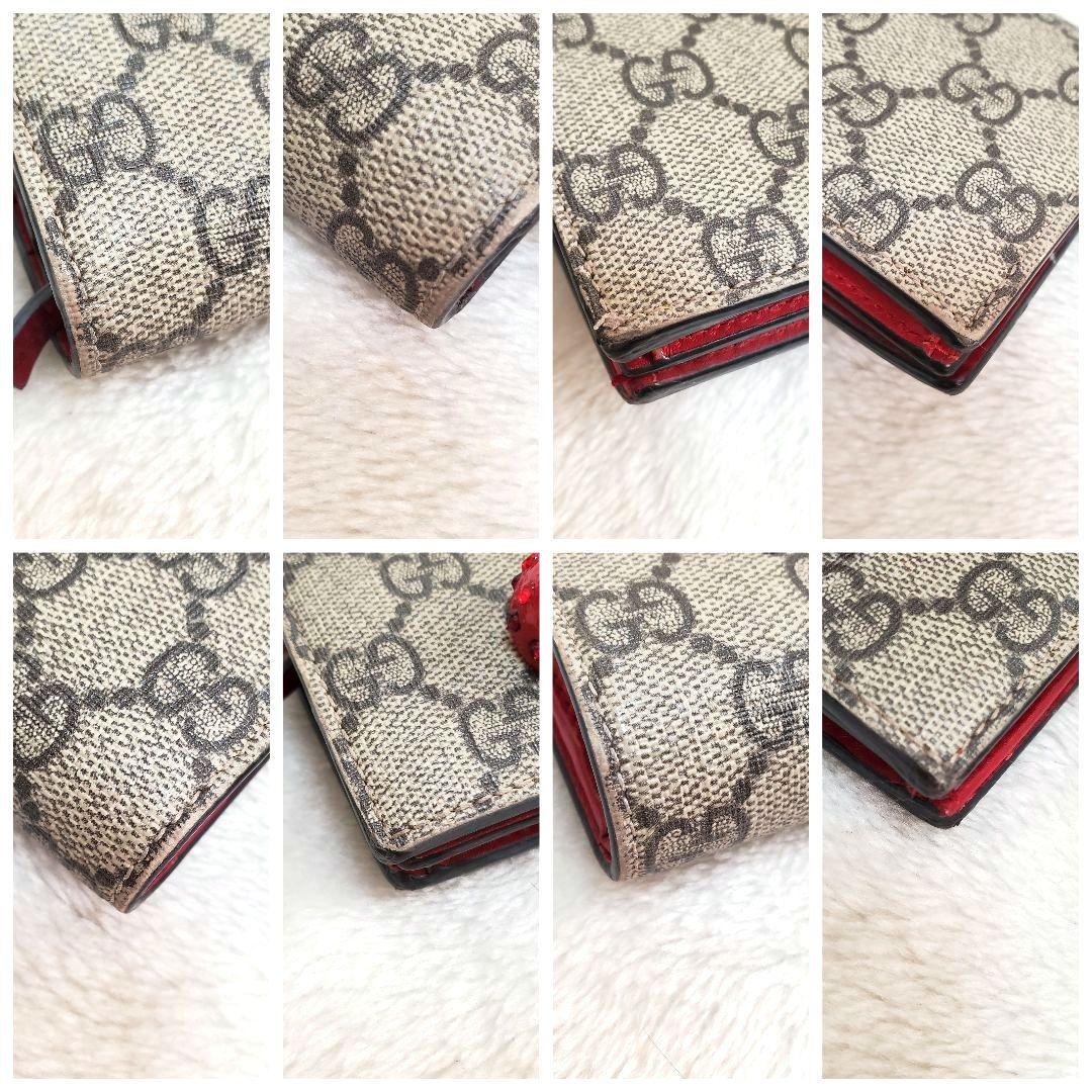 美品 希少 GUCCI　さくらんぼ　GGスプリーム　レザー　チェリー