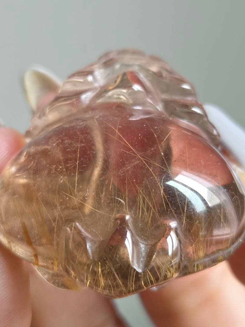 スモーキールチルクォーツ龍亀