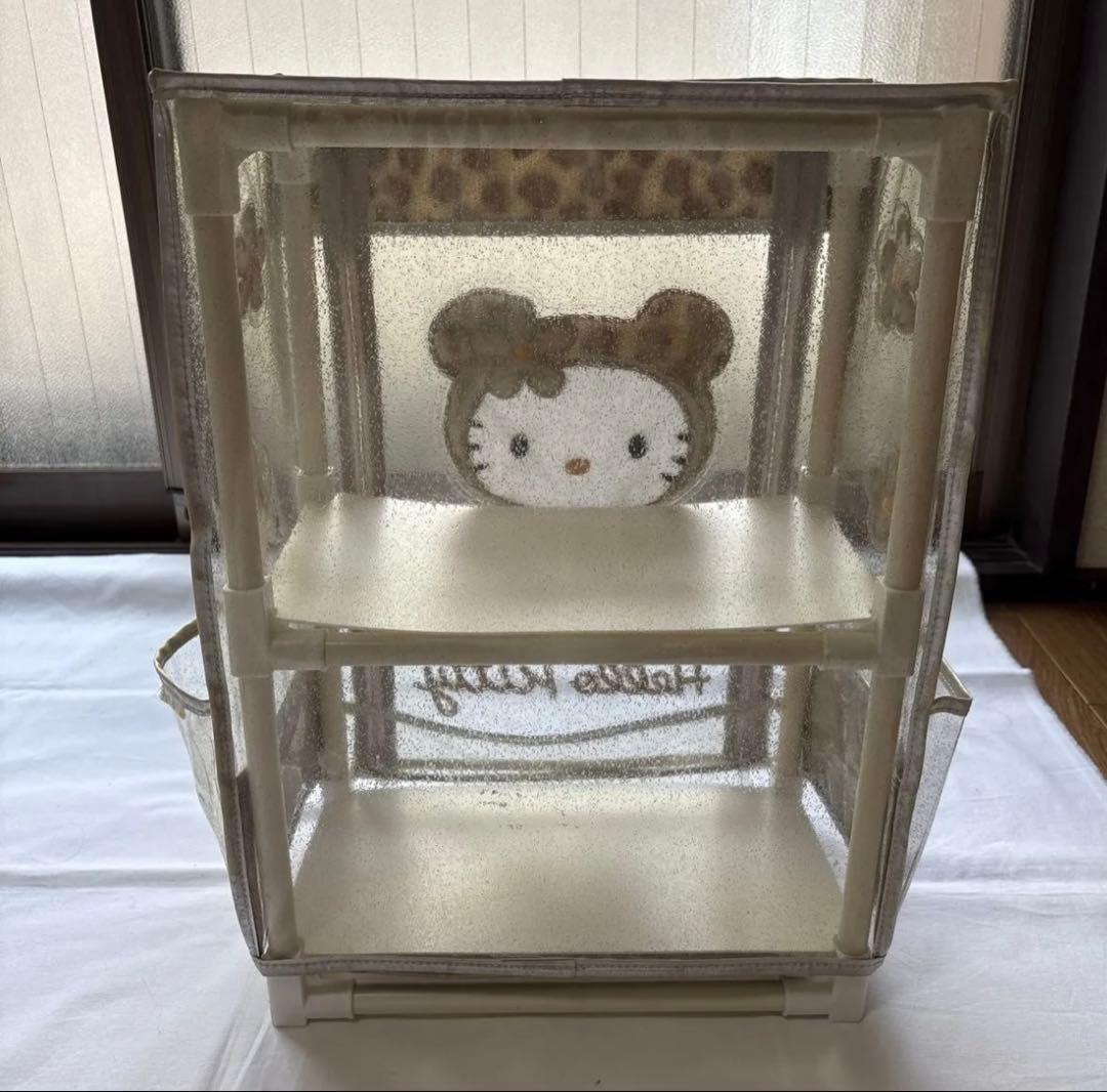 ハローキティ　ヒョウ柄　チェスト　ラック　平成レトロ