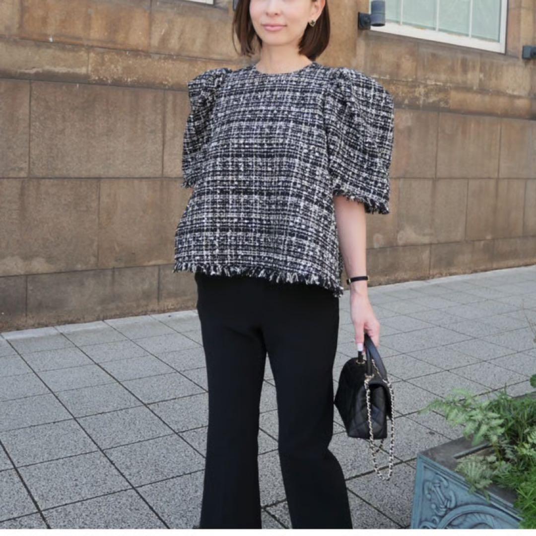 Heve ヘイブ Bubbly Tweed black