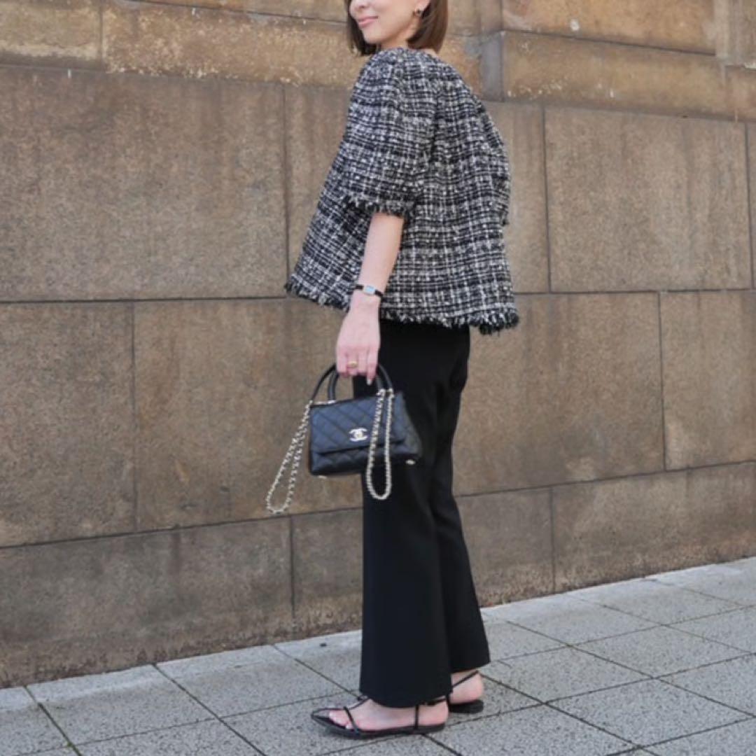 Heve ヘイブ Bubbly Tweed black