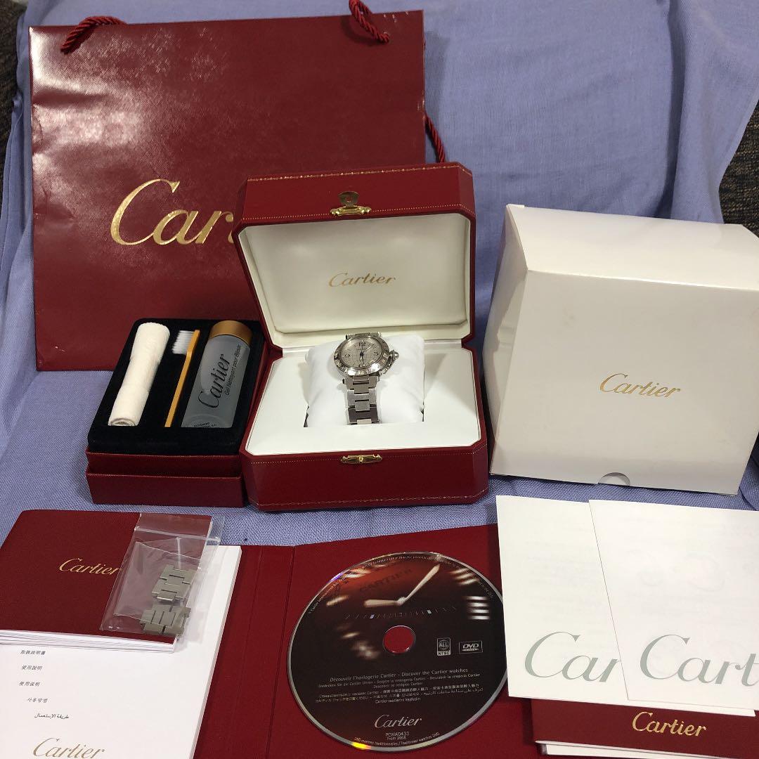 カルティエ パシャCメリディアン白