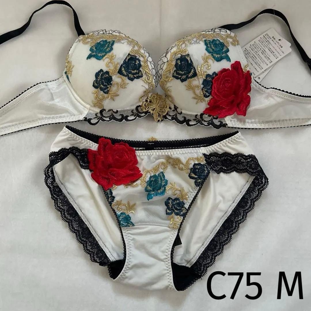 ワコール　サルート　ブラジャー　ショーツ　セット　C75 M