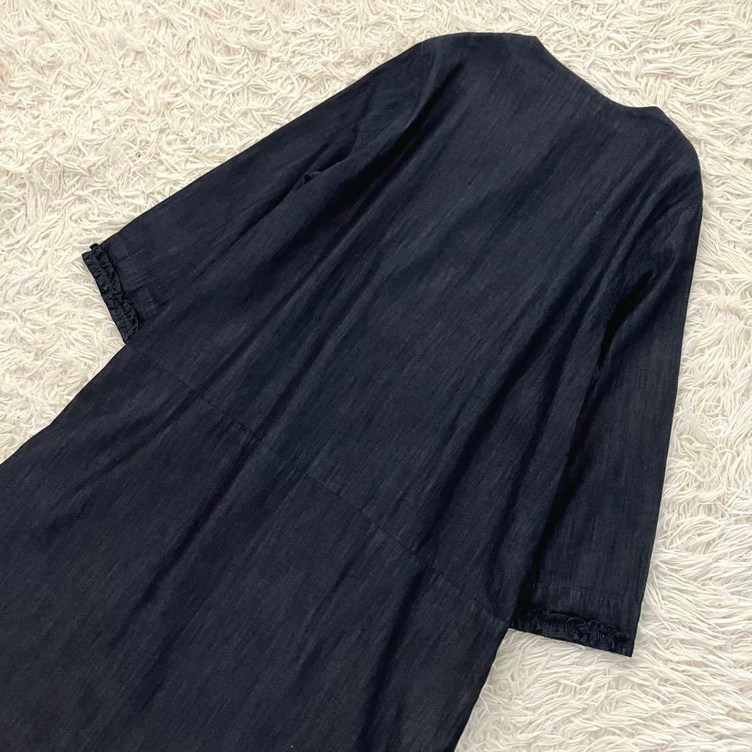 ’S MaxMara アイコンビジュー デニムワンピース インディゴ 42