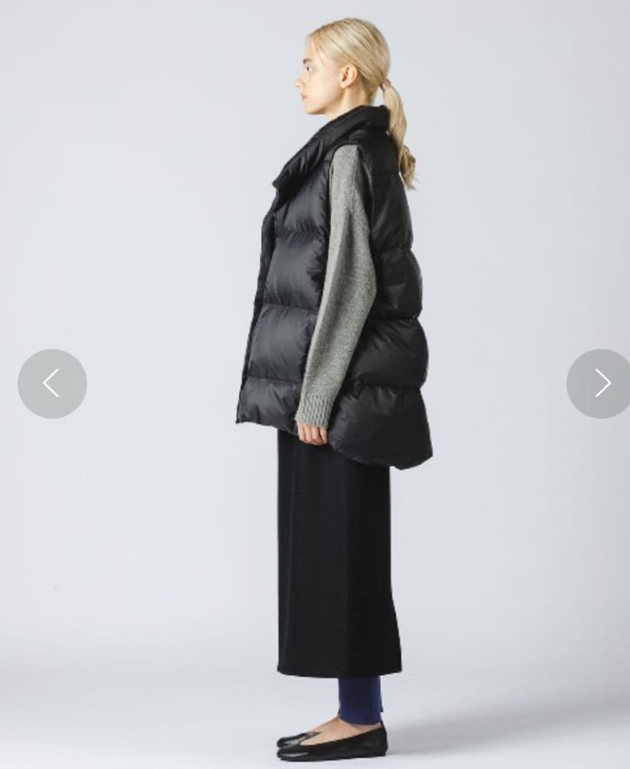 ★新品タグ付★★ミズイロインド ベージュ ダウンベスト ♥大人気品♥4万弱