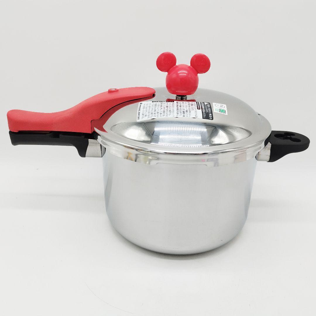 美品✨️ミッキーコラボ　アサヒ軽金属　活力鍋　4.0L　ミッキーおもり2個付