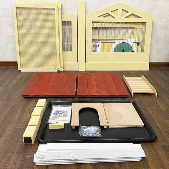 【もちつき】壱番館　北欧デザインペットハウス　うさぎ用ケージ　可愛い