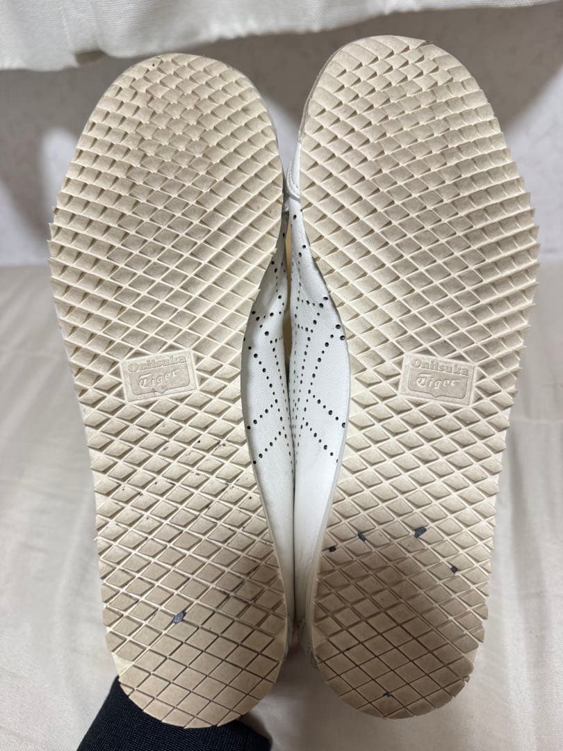 【美品】オニツカタイガー メキシコ66 スリッポン レザースニーカー