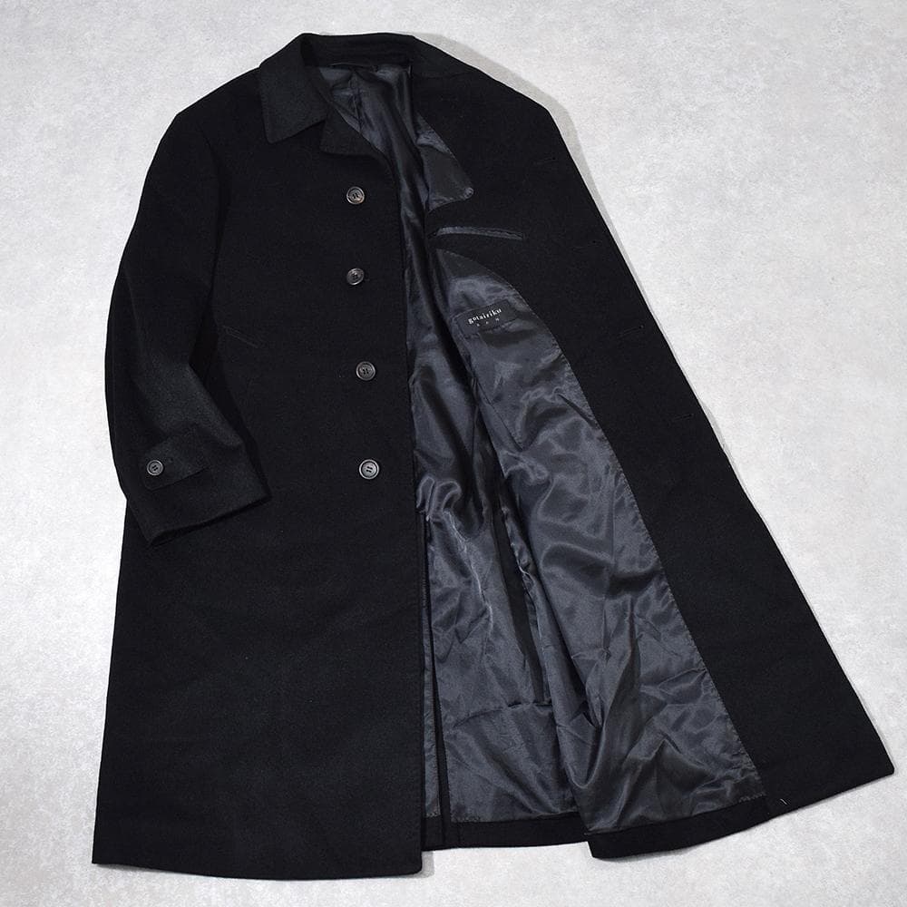 定価16万円 五大陸 gotairiku カシミヤ100％ ロングコート 黒