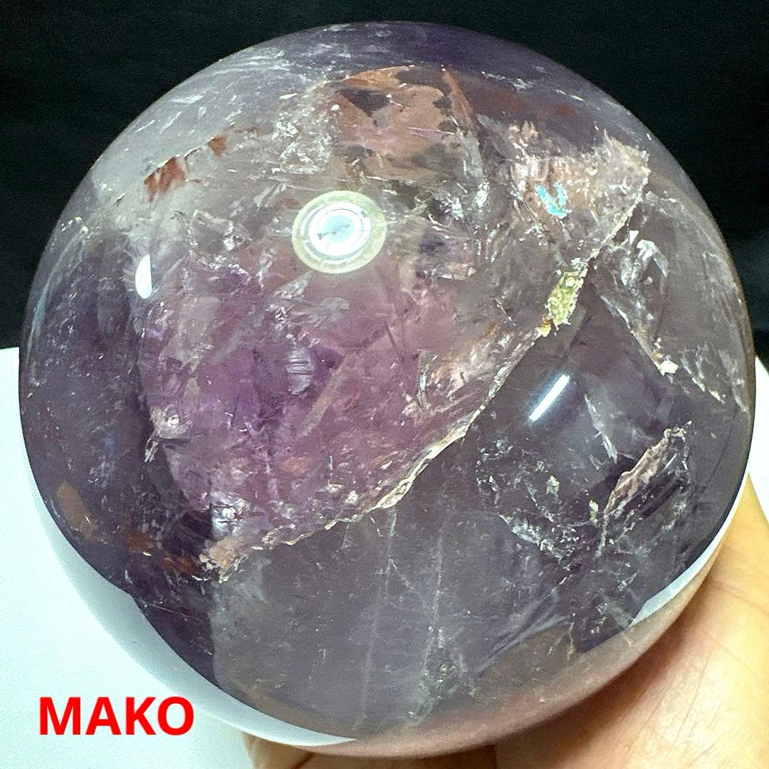 M1793☆アメジスト丸玉直径115mm2.2Kg☆天然石☆N50909