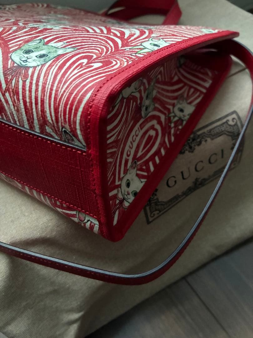 GUCCI ヒグチユウコ チルドレンズ 2wayトートバッグ レッド