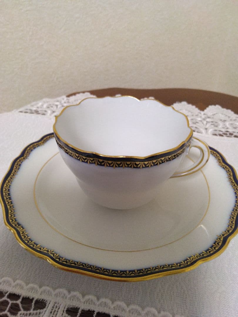 古マイセンのカップとケーキ皿