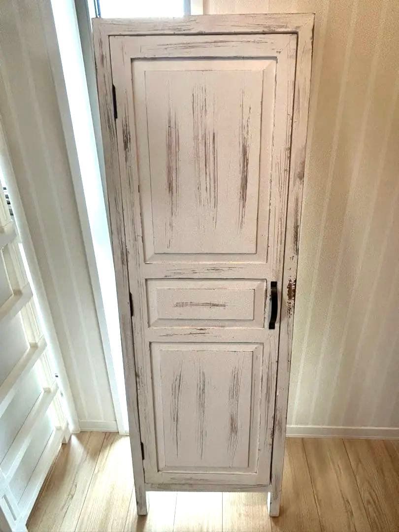 スタンドミラー　全身鏡　ヴィンテージ風　アンティーク　北欧　ホワイト