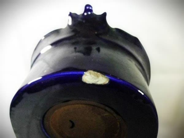 イギリス製 陶磁器 置き時計 ゼンマイ式 アナログ 作動品 時代物 骨董