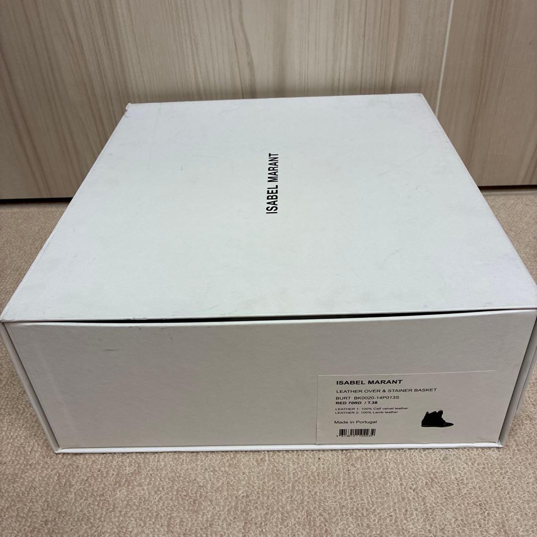 イザベル マラン ハイカットスニーカー レッド 38