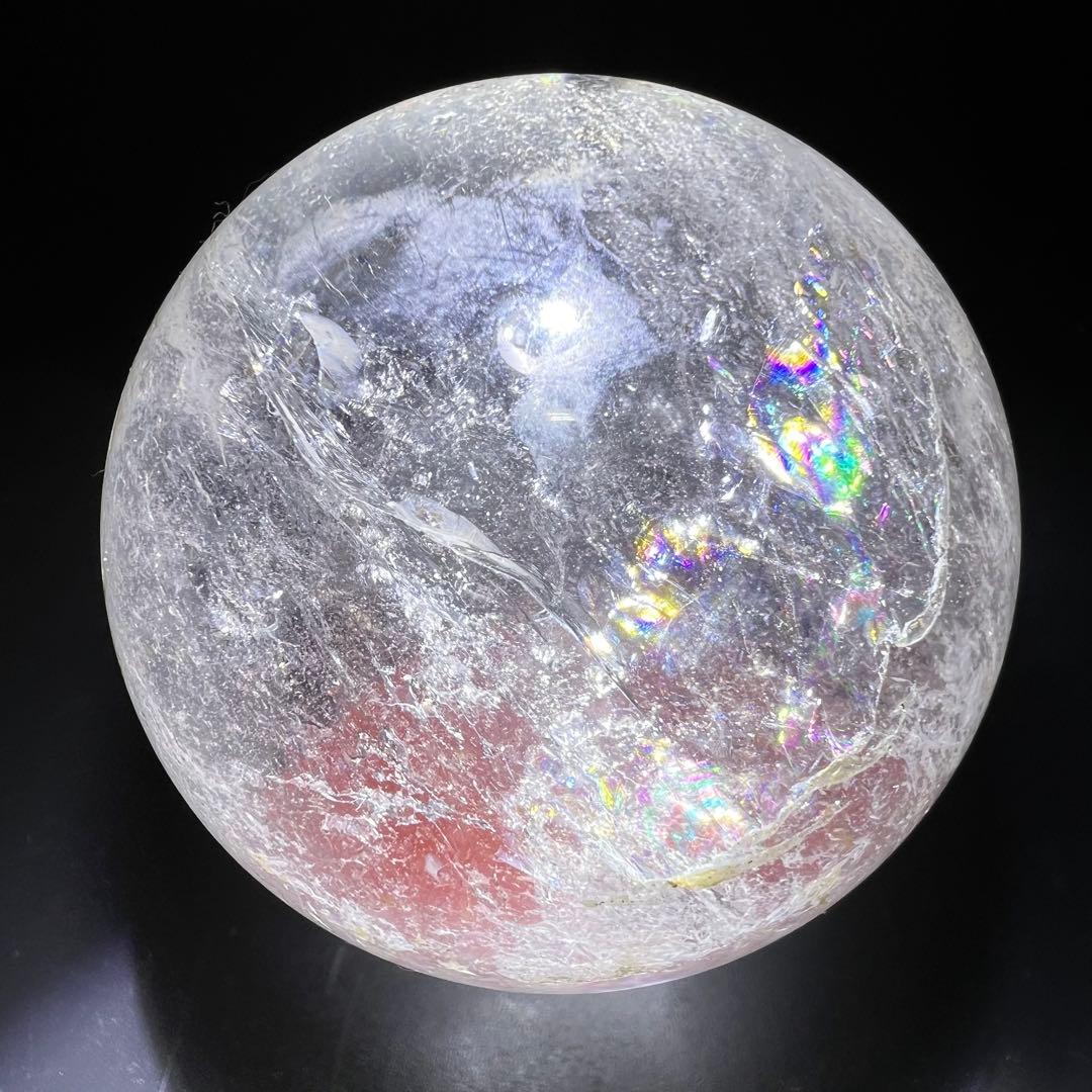 ✨透明度とレインボーの共演✨レインボー ヒマラヤ水晶 水晶 丸玉 天然石 原石