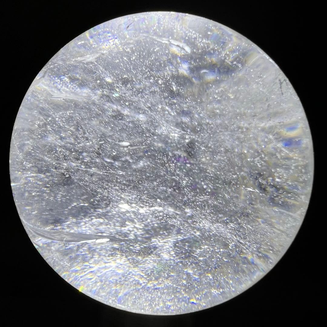 ✨透明度とレインボーの共演✨レインボー ヒマラヤ水晶 水晶 丸玉 天然石 原石