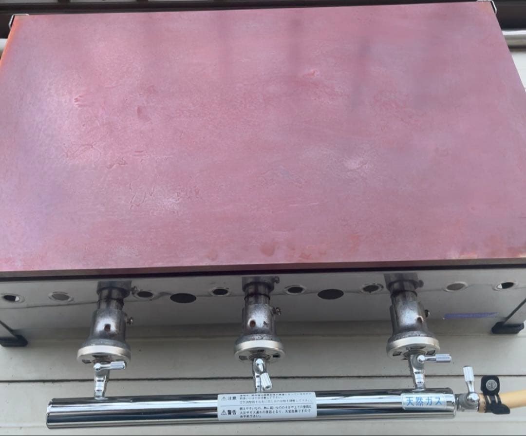 【売却済】銅板 ガスパンケーキ焼き器 どら焼き グリドル