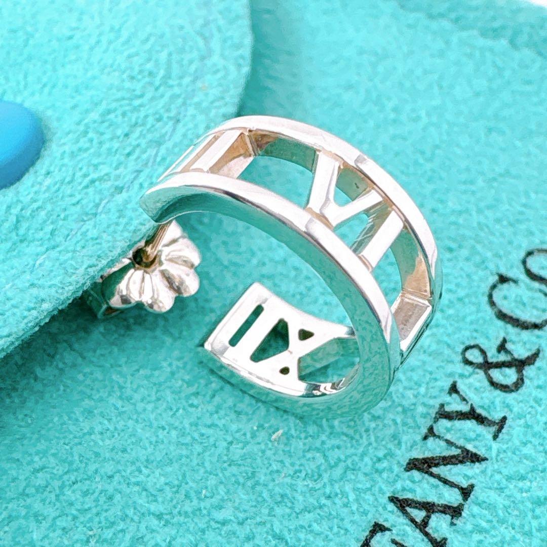 極美品 ティファニー オープン アトラス フープ ピアス シルバー925