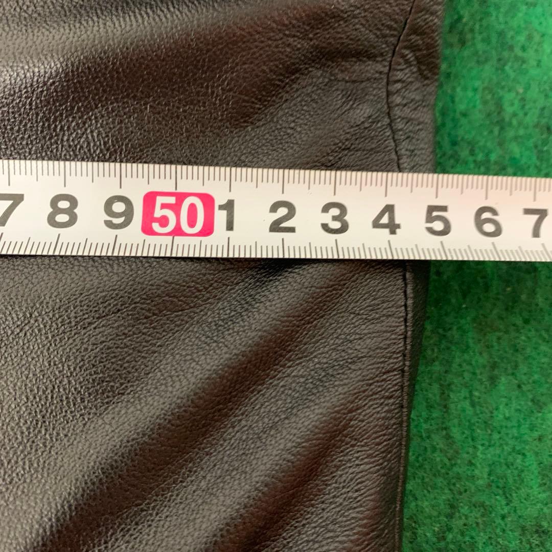 〇ARISTRIST アリストトリスト ロゴ レザー ブルゾン ブラック