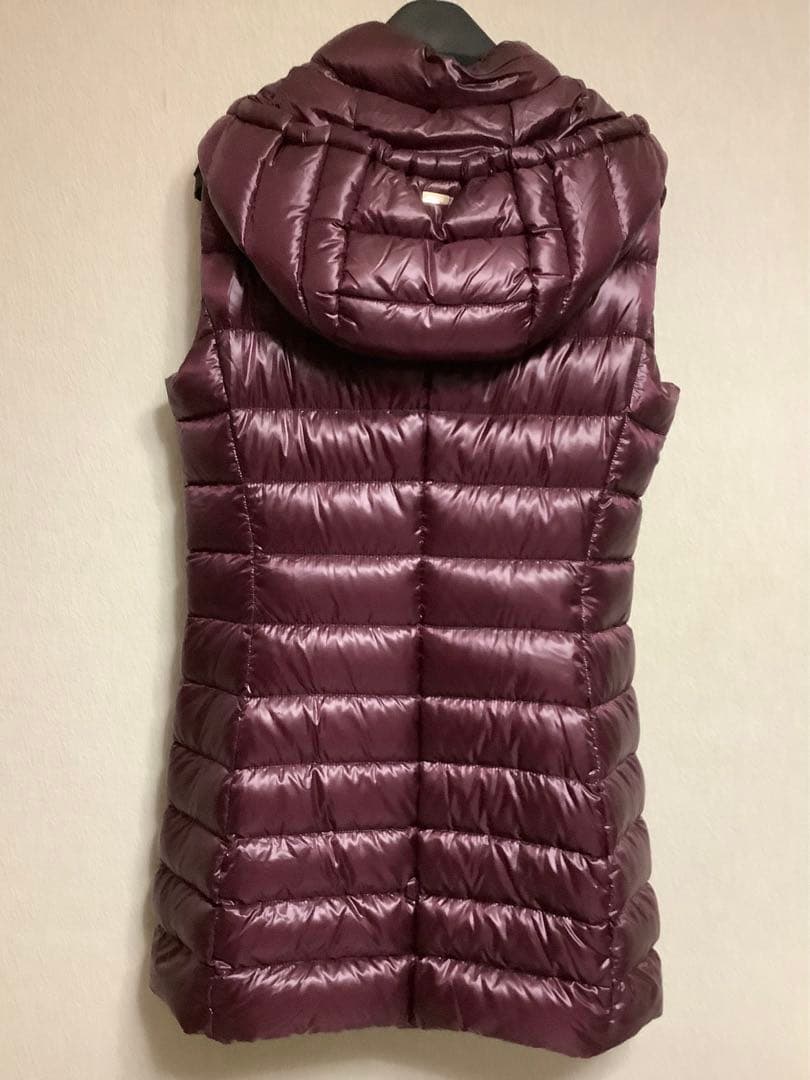 HERNO ヘルノ　レディスダウンベスト　ロング丈　フード付き　サイズ42