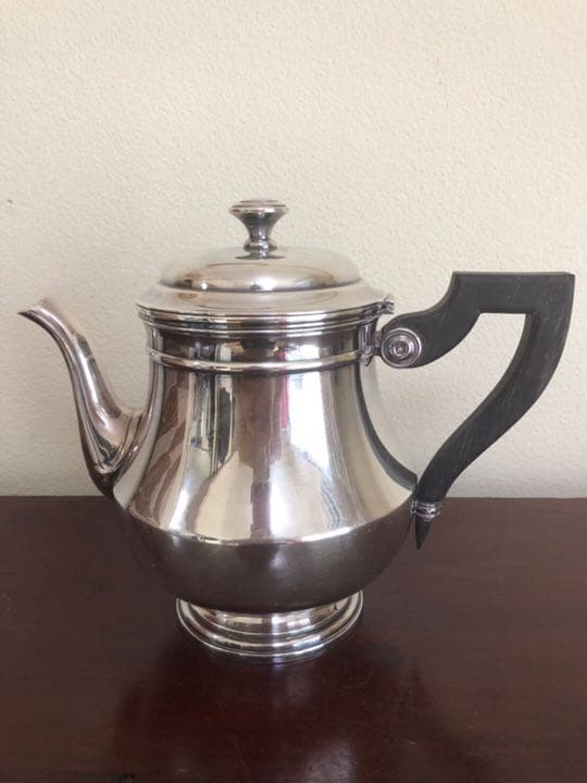 フランス アンティーク シルバー 大 ティーポット 海軍 Boulenger
